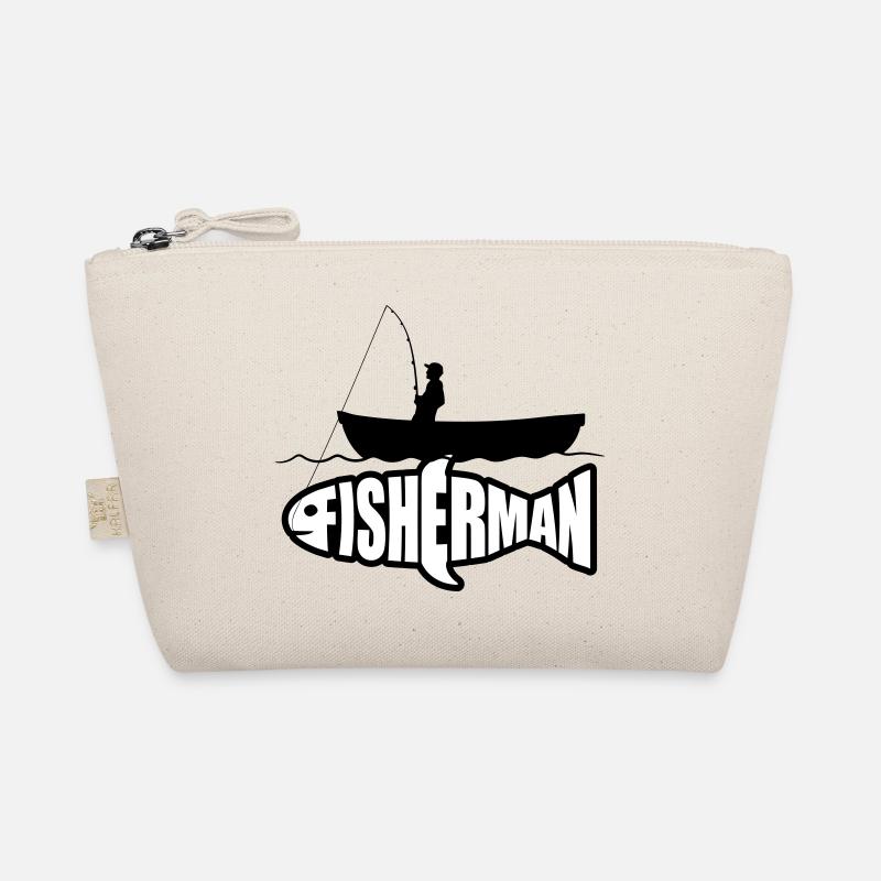 bateau silhouette pêcheur pêcheur logo fischermann mer Trousse biologique