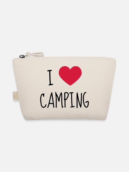 Camping / Camper / Zelt / Wandern - Bio-Täschchen - Natur - Vorne