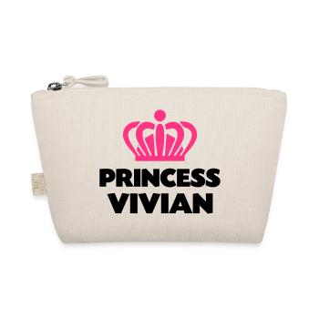 Princess vivian name thing crown - Organic Pouch - nature - Front