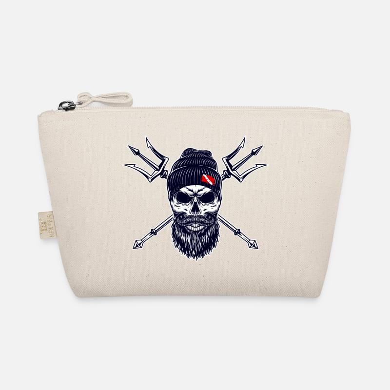Plongeur Barbu Trident Drapeau Plongée sur Bonnet - Trousse biologique - nature
