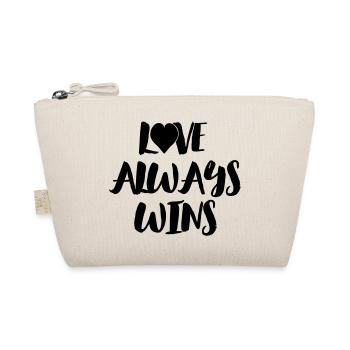LOVE ALWAYS WINS - Trousse biologique - nature - Devant