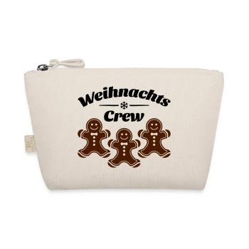 weihnachts crew lebkuchenmann - Bio-Täschchen - Natur - Vorne