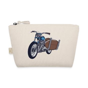 Motorbike with surfboard - Organic Pouch - nature - Front