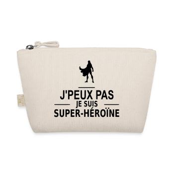 j'peux pas je suis super-héroine - Organic Pouch - nature - Front