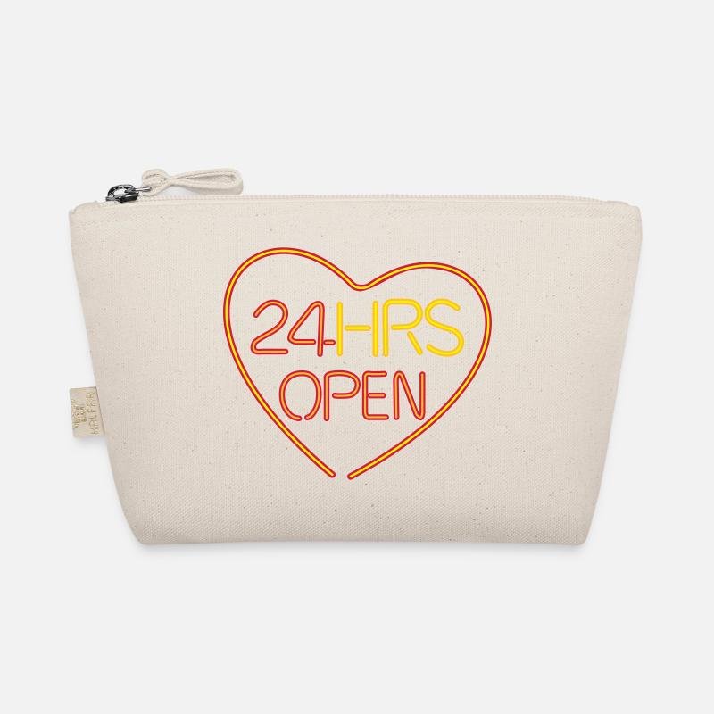 neon open heart - Organic Pouch - nature