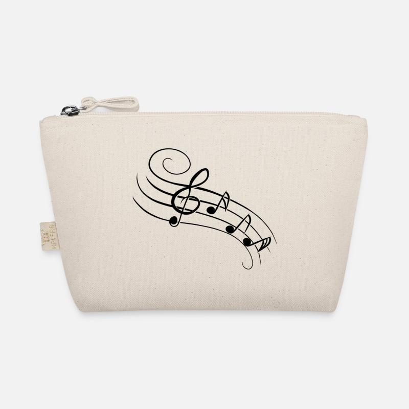 Notes de musique - noir - Trousse biologique - nature