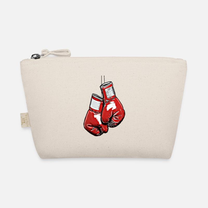 Gants de boxe rouges – silhouette puissante Trousse biologique