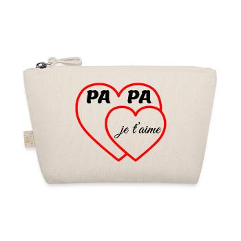 Papa Je t'aime cool V1 - Trousse biologique - nature - Devant