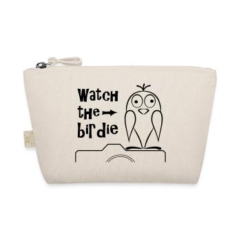 Bird on camera watch the birdy logo - Organic Pouch - nature - Front
