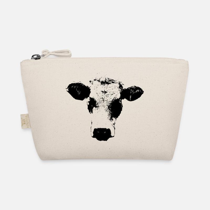 Bande dessinée vache en noir et blanc Trousse biologique