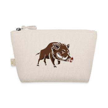 Sanglier en colère Cartoon Print - Trousse biologique - nature - Devant