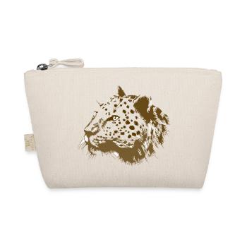 Animal lion head in digital style - Organic Pouch - nature - Front