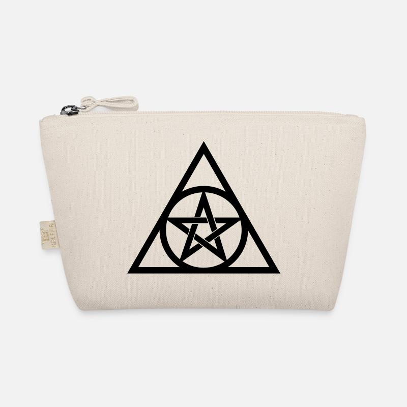 Pentagram Eye of God Triangle Magic Symbol Occult Organic Pouch