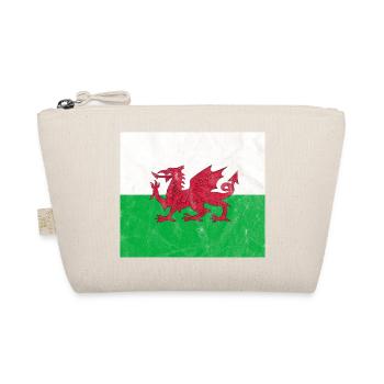 Wales Flag Vintage - Organic Pouch - nature - Front