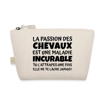passion des chevaux - cadeau humour passion cheval - Trousse biologique - nature - Devant