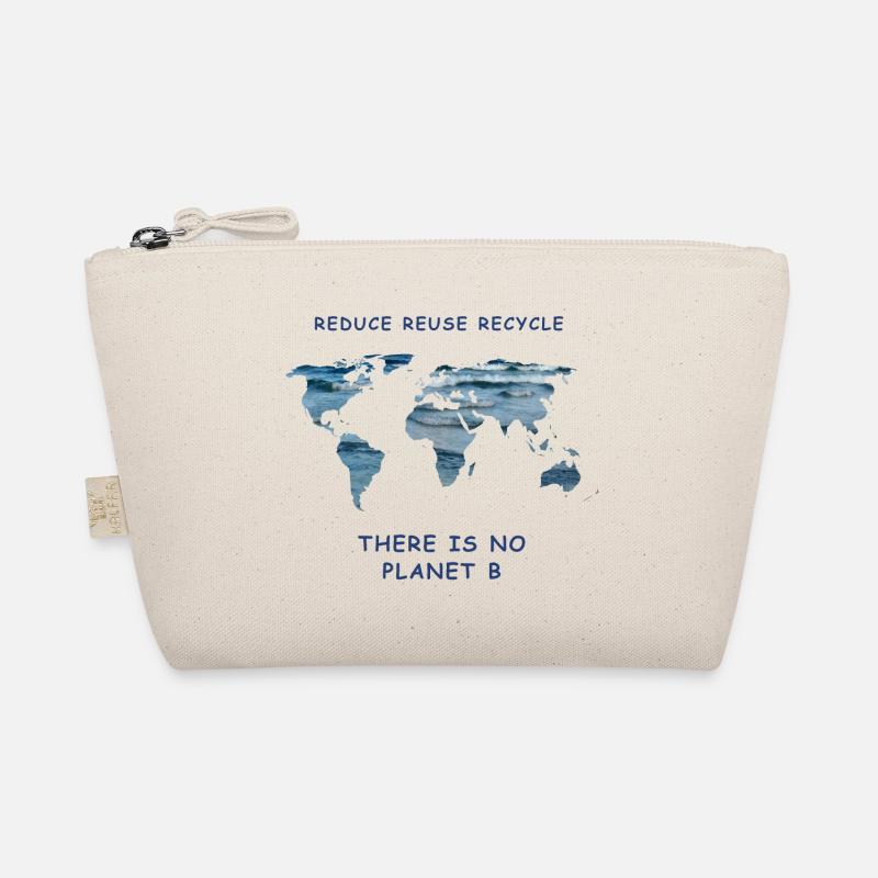 Meeresschutz reduce reuse recycle Klimademo - Bio-Täschchen - Natur