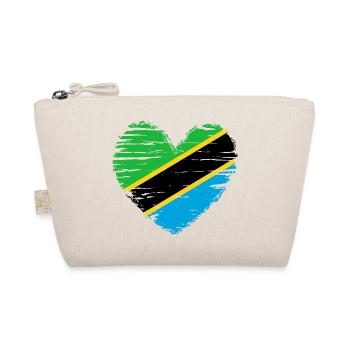 Tanzania heart flag flag coat of arms - Organic Pouch - nature - Front
