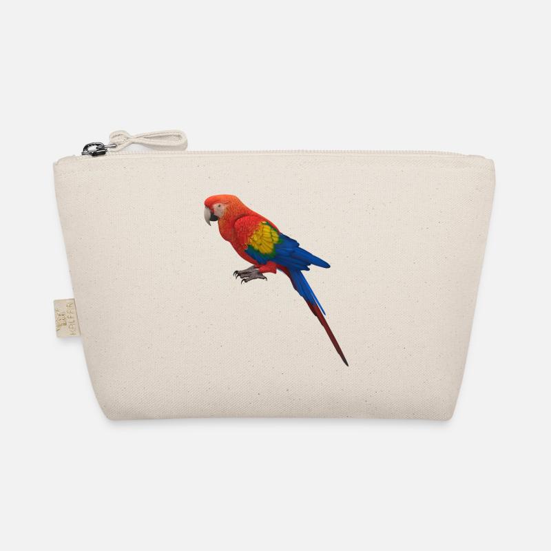 Papagei Design - Bio-Täschchen - Natur