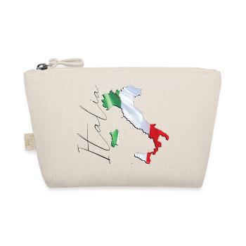 Italy Flag in Italy Map IT - Organic Pouch - nature - Front
