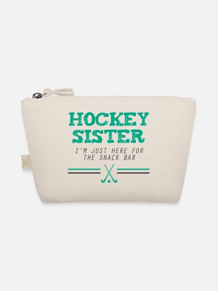 Hockey Sister Feldhockey Geschenk Feldhockey Spiel - Bio-Täschchen - Natur