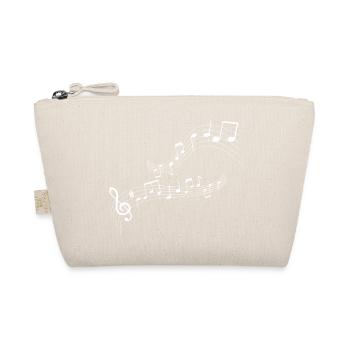 Flowing note melody - Organic Pouch - nature - Front