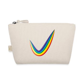 Regenbogen Haken - Bio-Täschchen - Natur - Vorne