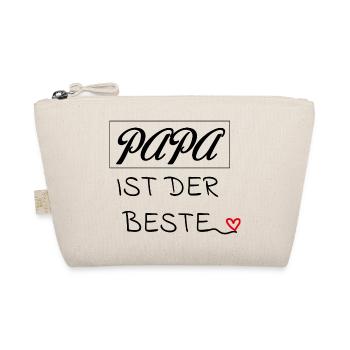 Papa ist der beste - Bio-Täschchen - Natur - Vorne