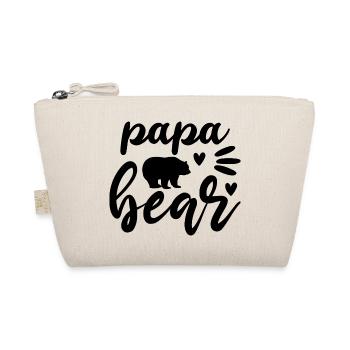 Papa Bär Grafik - Bio-Täschchen - Natur - Vorne