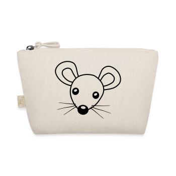 Head Mouse Clipart - Organic Pouch - nature - Front