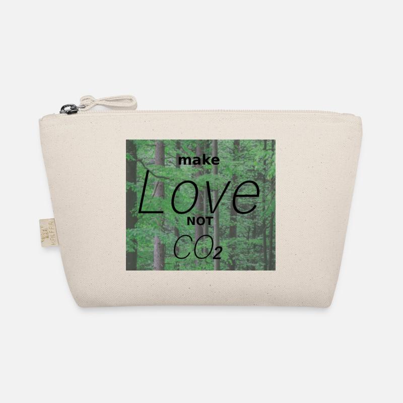 make Love not CO2 stop climate change Umweltschutz Bio-Täschchen