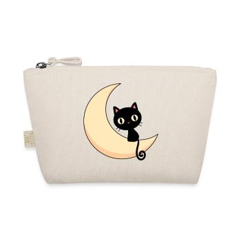doux chat sur lune,chat,mond - Trousse biologique - nature - Devant