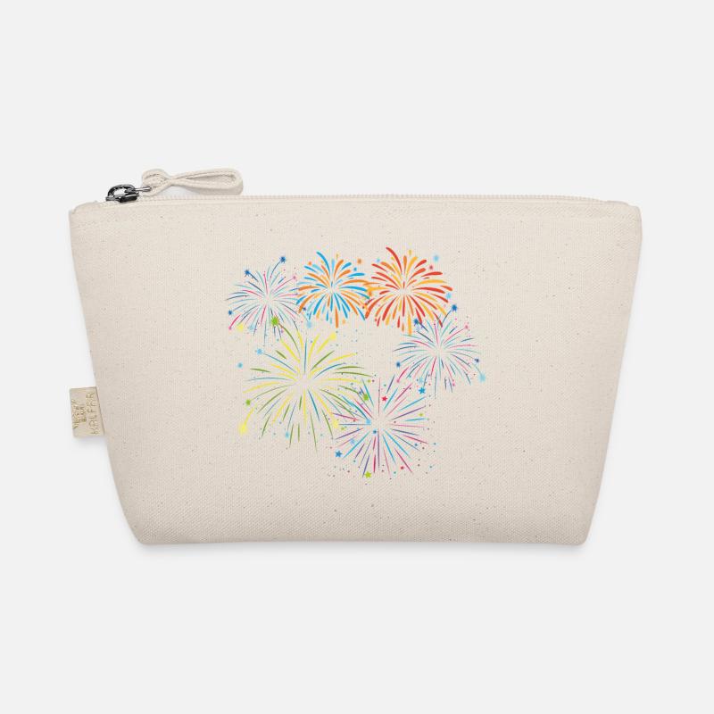 fireworks new year's eve firecracker rockets - Organic Pouch - nature