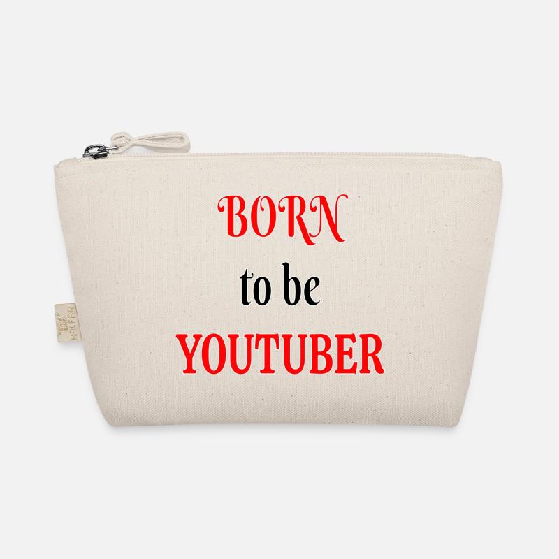 Geboren als Youtuber - Bio-Täschchen - Natur