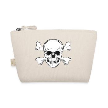 Skull - Totenkopf - Bio-Täschchen - Natur - Vorne