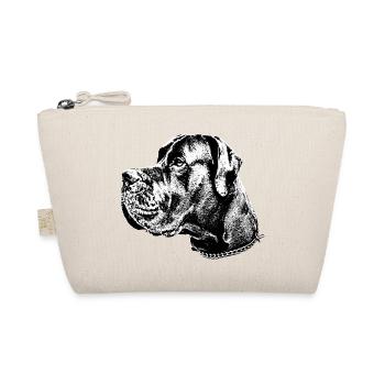Great Dane Dog Head Bulldog Dog - Organic Pouch - nature - Front