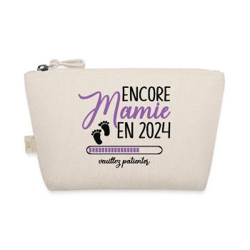 Encore Mamie 2024 Cadeau Future Grand Mère - Trousse biologique - nature - Devant