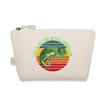 La vie est meilleure avec un caméléon - Trousse biologique - nature - Devant