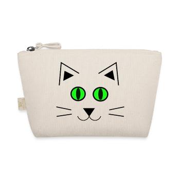 Cat Kitten cute - Organic Pouch - nature - Front