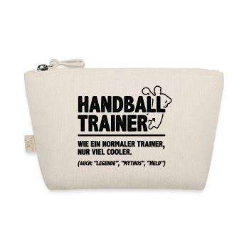Handball Trainer Wie Ein Normaler Trainer Handball - Bio-Täschchen - Natur - Vorne