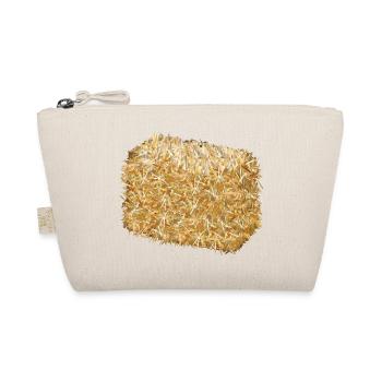 a bale of straw in shimmering golden colours - Organic Pouch - nature - Front