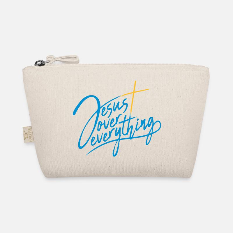 Jesus Over Everything Bio-Täschchen