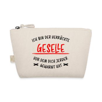 Geselle Lustiger Spruch Gesellenprüfung Geschenk - Bio-Täschchen - Natur - Vorne