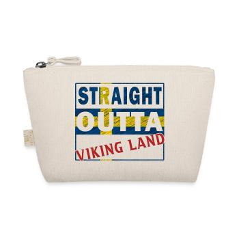 Straight outta Schweden Wikinger Land Geschenkidee - Bio-Täschchen - Natur - Vorne