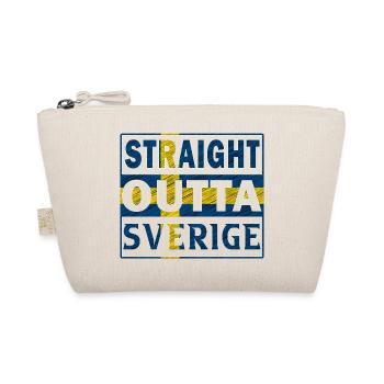 Straight outta Schweden Sverige Norden Geschenk - Bio-Täschchen - Natur - Vorne