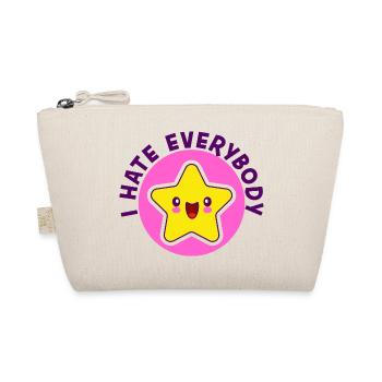 I Hate Everybody paradoxical happy sad star - Organic Pouch - nature - Front