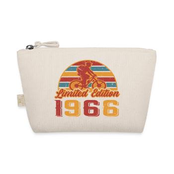 Mountain bike Cyclist Birthday 1966 - Organic Pouch - nature - Front