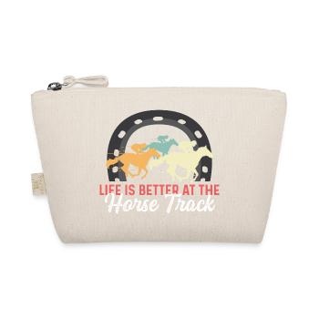The Horse Track Stallknecht Gift - Organic Pouch - nature - Front