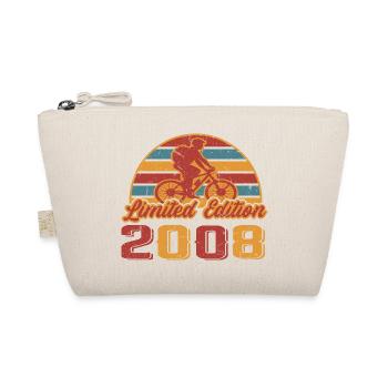 Bicycle Bike Cyclist Birthday Year of construction 2008 - Organic Pouch - nature - Front
