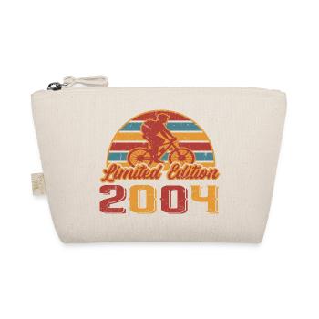 Bicycle Cyclist Mountain Bike Birthday 2004 - Organic Pouch - nature - Front