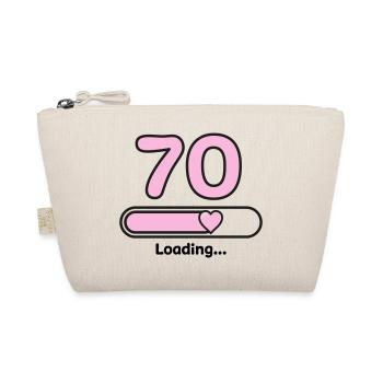 70 years birthday - Organic Pouch - nature - Front